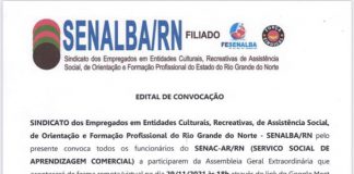 Edital de Convocação SENACRN