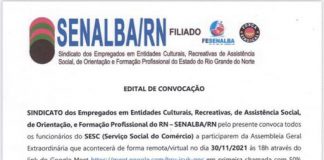 Edital de Convocação SESCRN